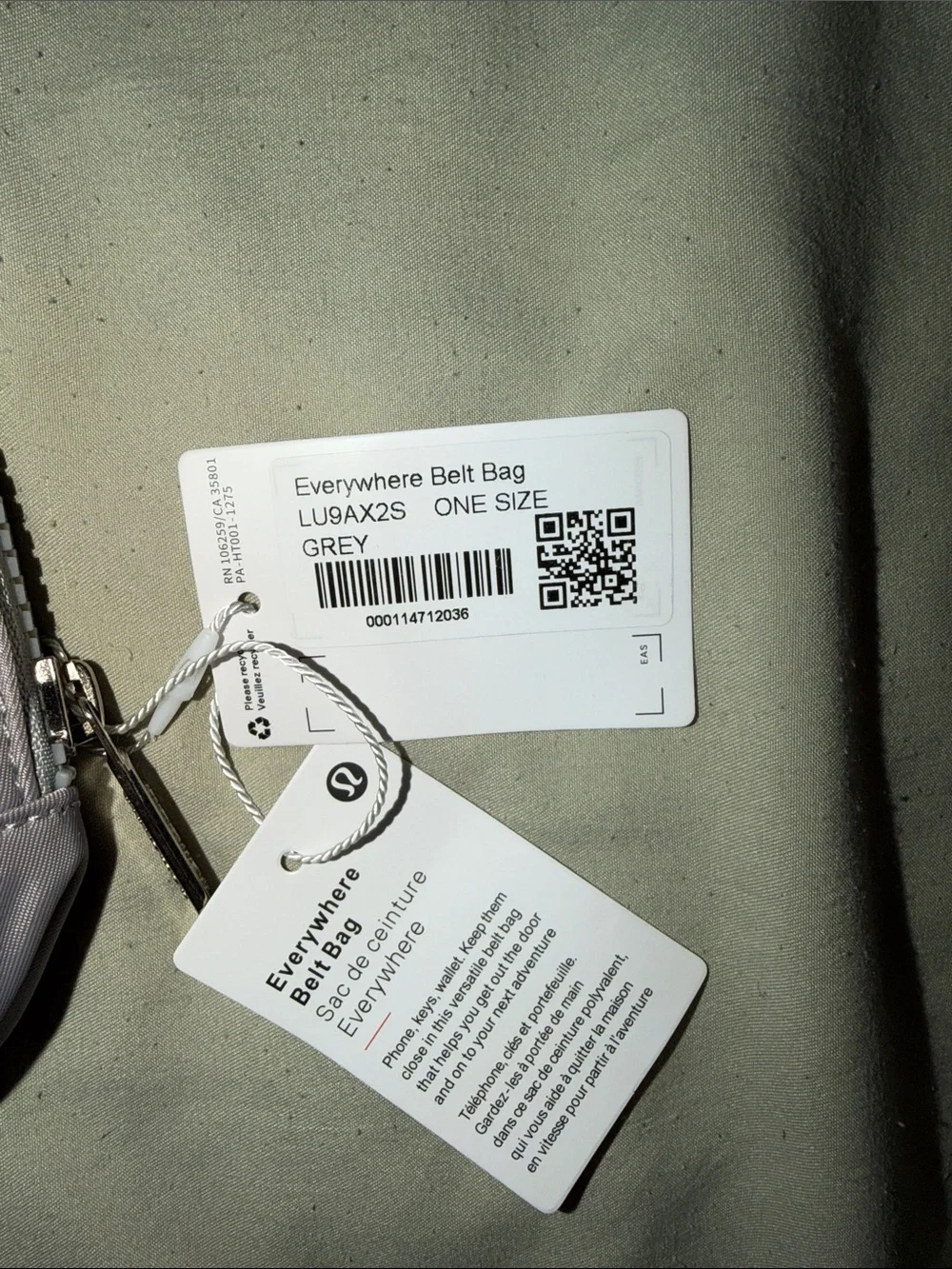 lululemon athletica Grey Everywhere belt bag